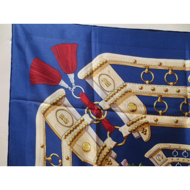 Hermès Hermes Silk Scarf "Aux Champs" 1970 For Sale - Image 4 of 10