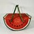 1980s Vintage Boho Chic Arts & Crafts Trompe L’Oeil Watermelon Wicker Picnic Basket. For Sale - Image 6 of 18
