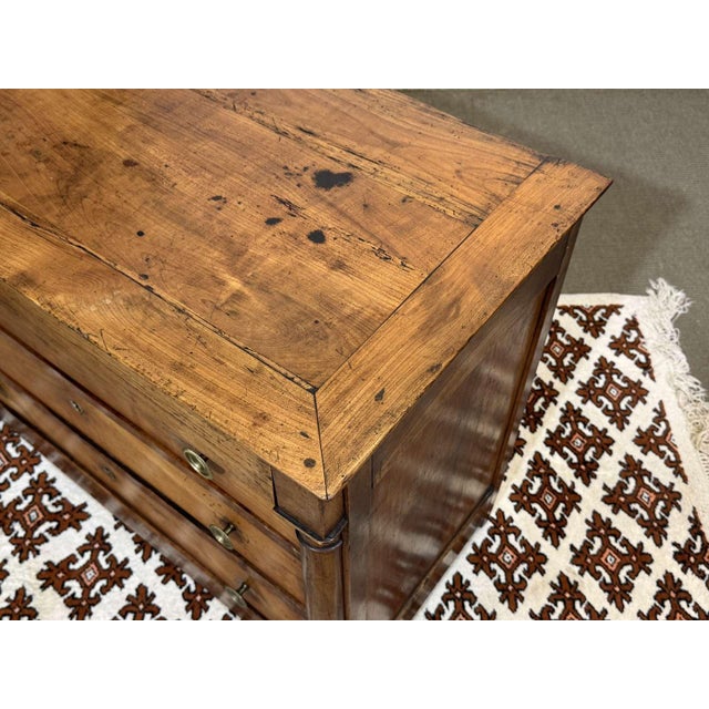 19th Century Empire Cherry Wood Chest of Drawers For Sale - Image 18 of 18