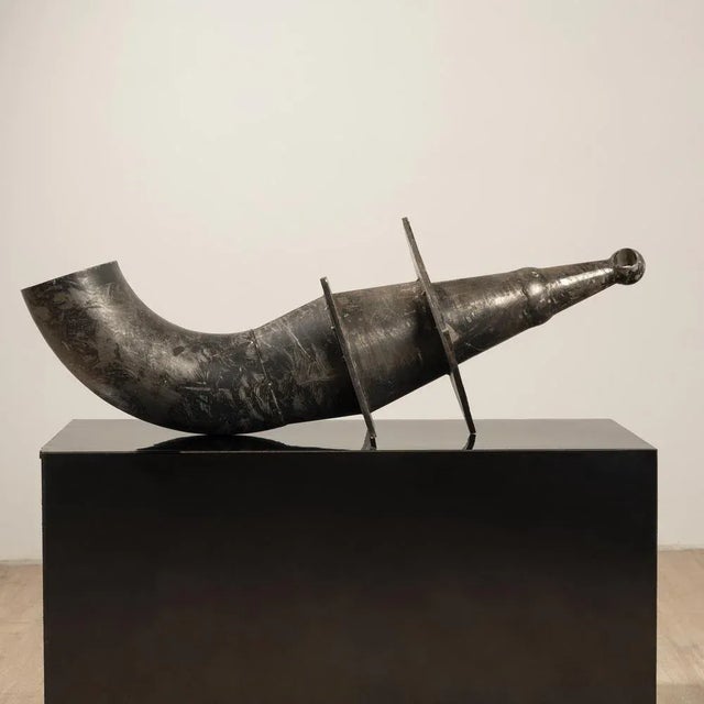 Claude Viseux, Abstract Sculpture, 20th Century, Steel For Sale - Image 3 of 4