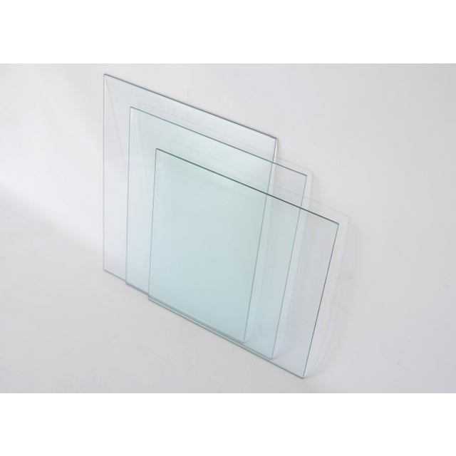 Vintage 80s Postmodern Black Metal & Glass Nesting Tables - Set of 3 For Sale - Image 17 of 17