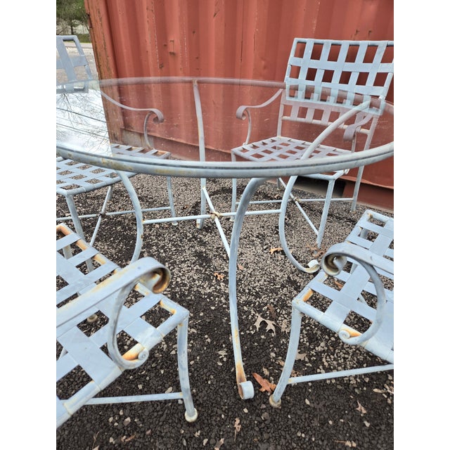 Vintage Brown Jordan Outdoor Dining Table & 4 Chairs Chairish
