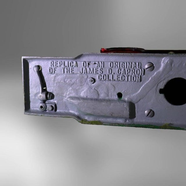 Early 20th Century Vintage Copy of James D. Capron Collection Mechanical Bank, Mule & Barn, 20thC For Sale - Image 5 of 5