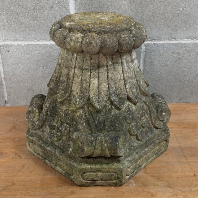 Architectural Sculpted Stone Capital, 20th Century For Sale - Image 13 of 13