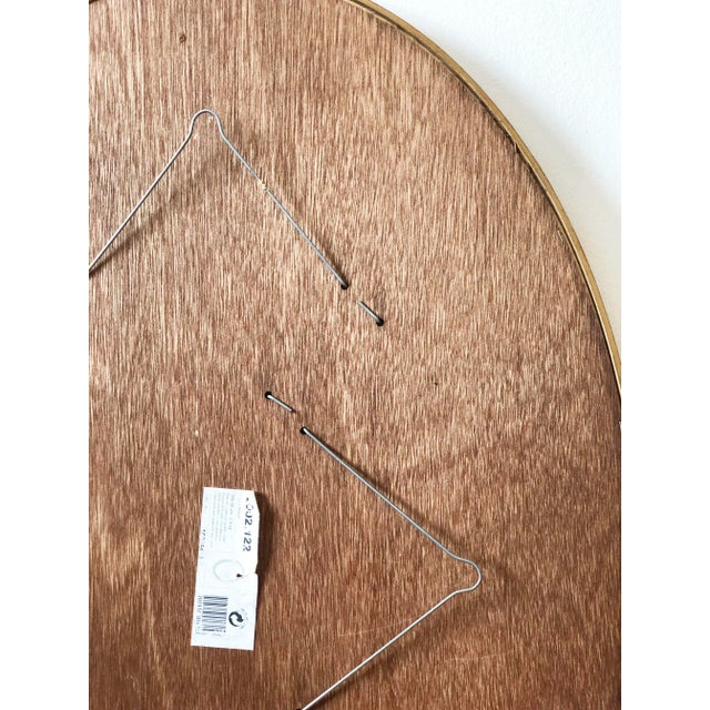 Pair of Vintage Deknudt Giltwood Oval Beveled Mirrors – Hollywood Regency, Belgium, 1970s For Sale - Image 12 of 13