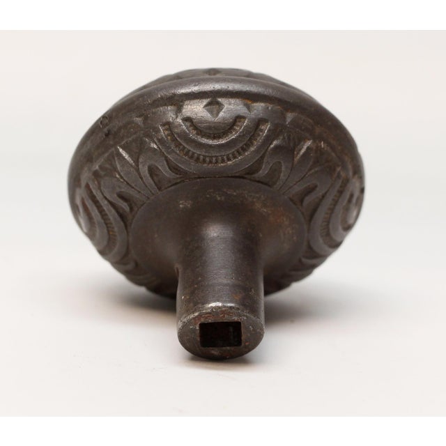 Antique Mallory Wheeler Cast Iron Door Knob For Sale - Image 4 of 4