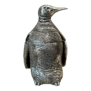 Mid Century Mauro Manetti Silver-Plated Penguin Ice Bucket