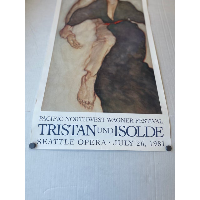 Figurative 1981 Tristan Und Isolde Opera Poster by David Kreitzer - Pacific Northwest Wagner Festival, Seattle Opera. For Sale - Image 3 of 11