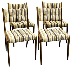 Vintage Danish Dining Chairs in Teak, 1970s, Set of 4
