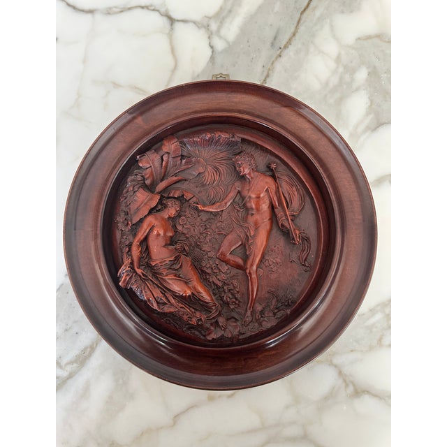 Vintage Handcarved Walnut Relief Intaglio Artwork For Sale - Image 13 of 13