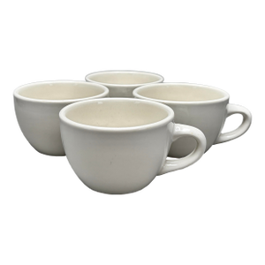 Vintage Beige Restaurant Ware Coffee Cups - Set of 4