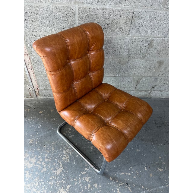 Set of Four Mid-Century Modern Chrome Dining Chairs in the Milo Baughman Style. Circa 1970s. For Sale - Image 18 of 18