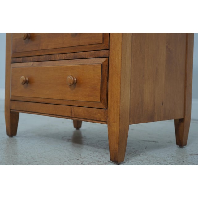 Pair Ethan Allen Country Colors Maple 4 Drawer Nightstands For Sale - Image 12 of 17