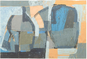 Abstract Composition, 1957, Mixed Media on Paper