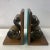 1940s Art Deco Style Bookends With Brass Metal Scroll Motif - a Pair For Sale - Image 9 of 9