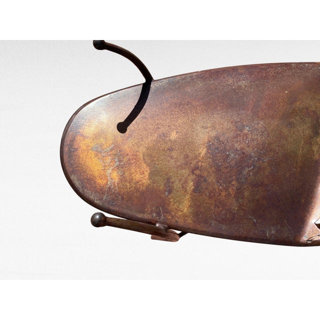 1999 Monumental Studio Craft "Inverted Opposition" Handmade Metal Console Table by Mark Oldland For Sale In Phoenix - Image 6 of 16