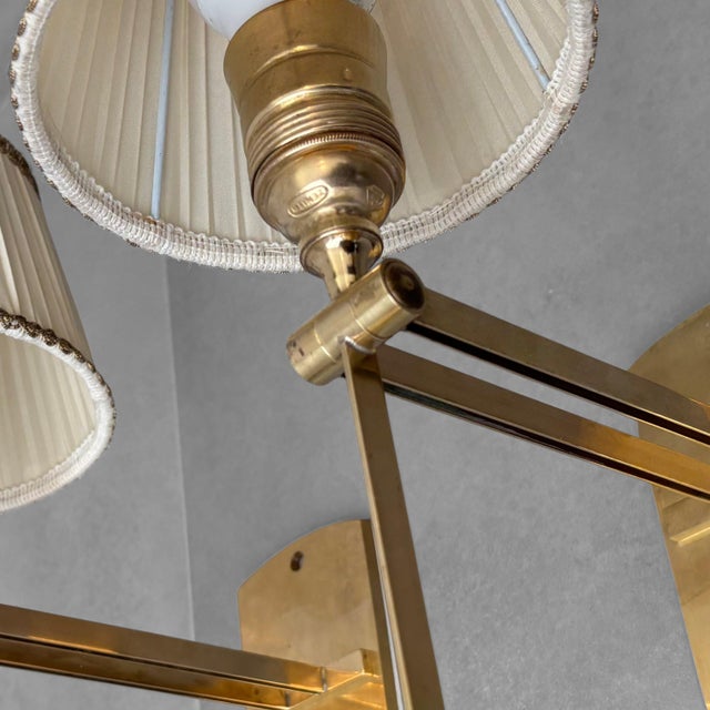 Mid-Century Scandinavian Table or Wall Lamps in Brass by Kaare Klint for Le Klint, Denmark, 1950s, Set of 2 For Sale - Image 13 of 15