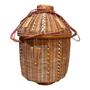 Decorative Vintage Woven Basket After Mimura Chikuho