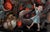Early 21st Century Cursed March by Dustin Panzino | Procreate on metal chaotic scene with various creatures and figures For Sale - Image 5 of 5
