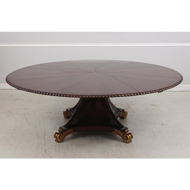 Vintage Regency Style Mahogany Radial Table For Sale - Image 16 of 18