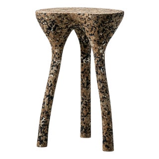 Neige Sculptural Stone Side Table by Donatas Zukauskas For Sale