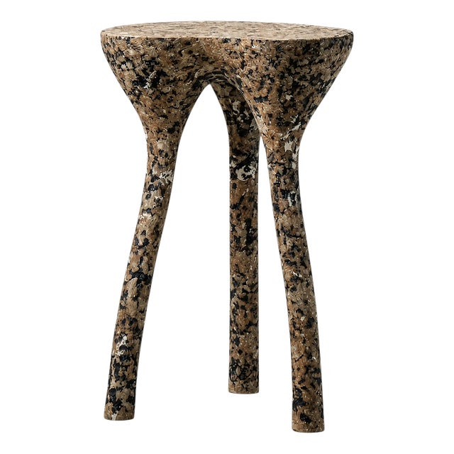 Neige Sculptural Stone Side Table by Donatas Zukauskas For Sale