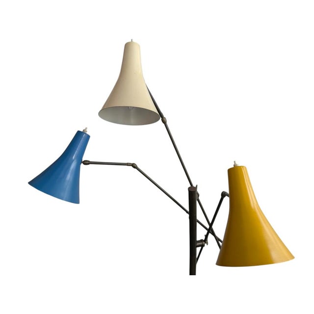 Mid-Century Modern Mid-Century Modern Three-Arm Floor Lamp, 1950s For Sale - Image 3 of 11