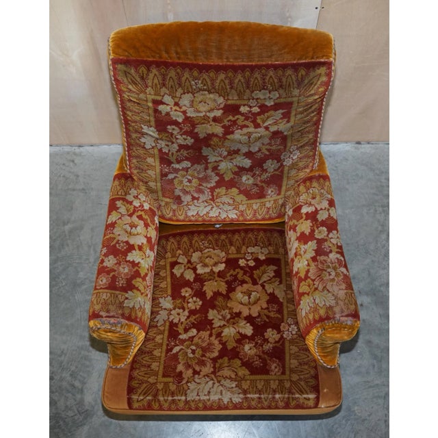 Victorian Kilim Rug Armchair, 1880s For Sale - Image 4 of 17