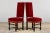 Antique French Louis XIII Style Maple Dining Chairs in Red Velvet - Set of 10 For Sale - Image 16 of 18