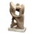 Period Wpa Ashcan School Original Signed Carved Sculpture of an Embracing Couple For Sale