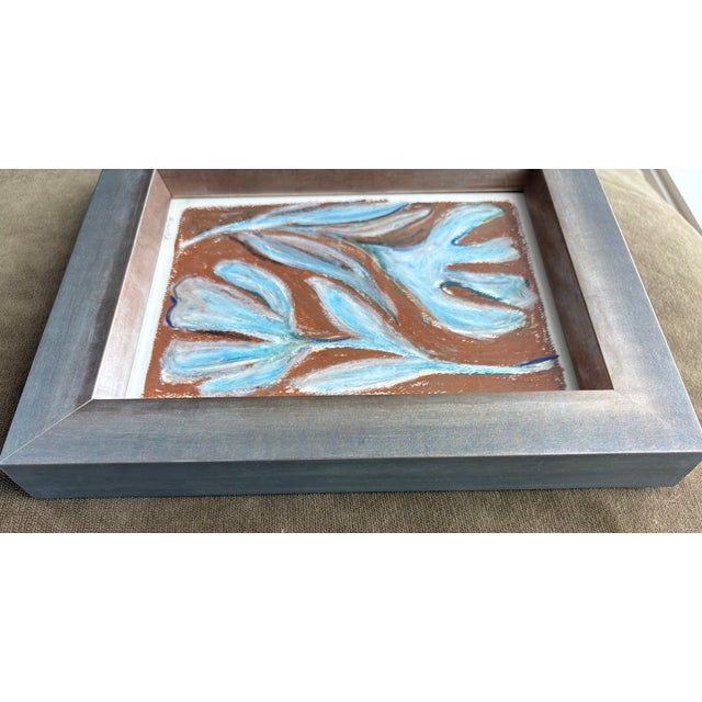 Blue 2026 Alexandra Swistak Pastel Botanical in Custom Italian Frame For Sale - Image 8 of 10