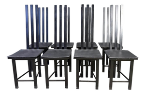 Vintage Postmodern Dining Chairs, 1980s, Set of 8