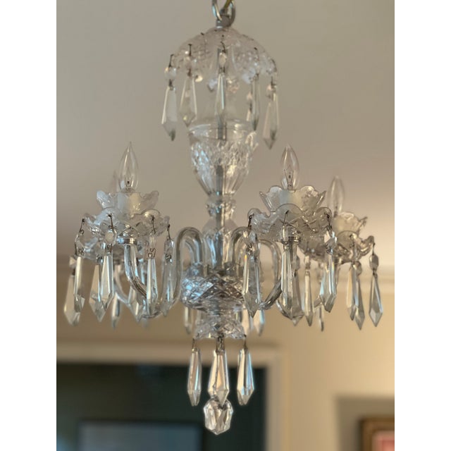 Waterford Early 20th Century Waterford 5 Arm Chandelier For Sale - Image 4 of 10