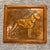 Vintage copper wall art with a hand hammered Boxer detail. H 11.5” x W 12.75”