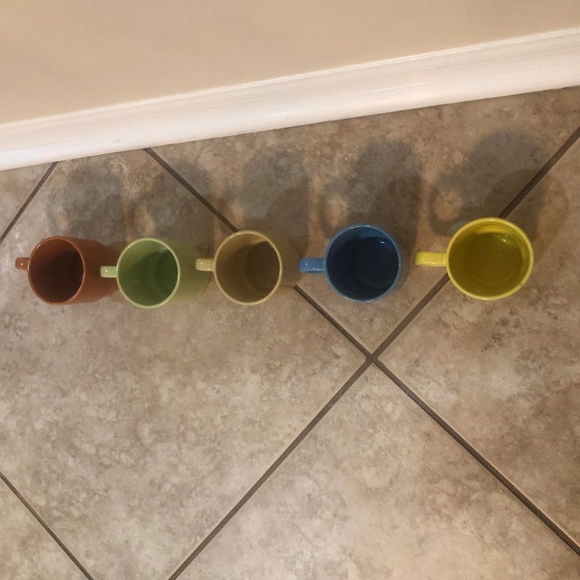 These vintage Midcentury Stacking Cups are fabulous and are the perfect size to fit in any cabinet- they stack on their...