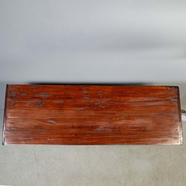 Antique Painted Tibetan 4 Door Cabinet For Sale - Image 9 of 10