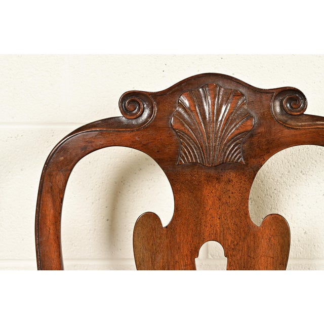 Wood Kittinger Georgian Carved Mahogany Side Chair or Dining Chair For Sale - Image 7 of 17