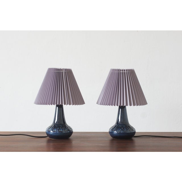 Ceramic Table Lamp from Søholm Stentøj, Denmark, 1960s, Set of 2 For Sale - Image 6 of 6