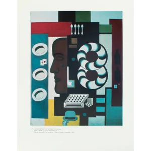 1990 After Fernand Leger "Composition With Four Hats", Full-Color Parisian Print