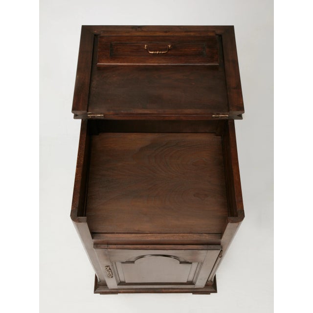 French Vintage French Oak Flip-Top Confiturier, Cabinet, Cupboard or Dry Sink, or Bar For Sale - Image 3 of 10