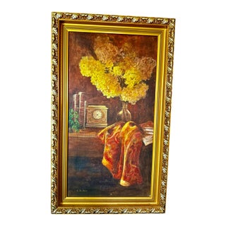 Vintage Still Life Oil Painting For Sale