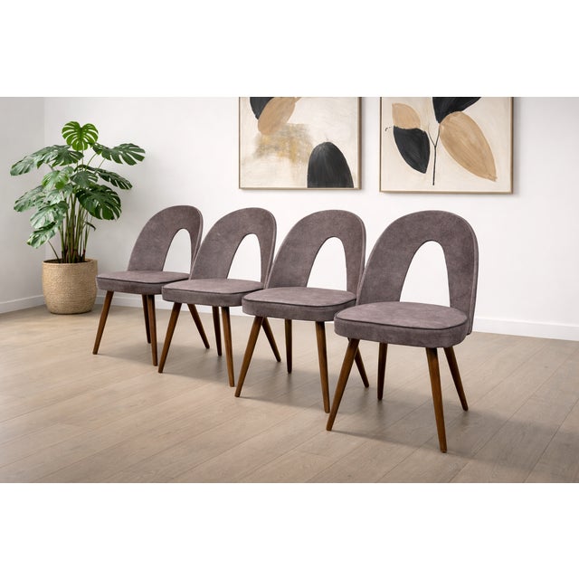 Mid-Century Modern Mid Century Modern Sculptural Arch Back Dining Chairs, Set of 4, C. 1960's For Sale - Image 3 of 15