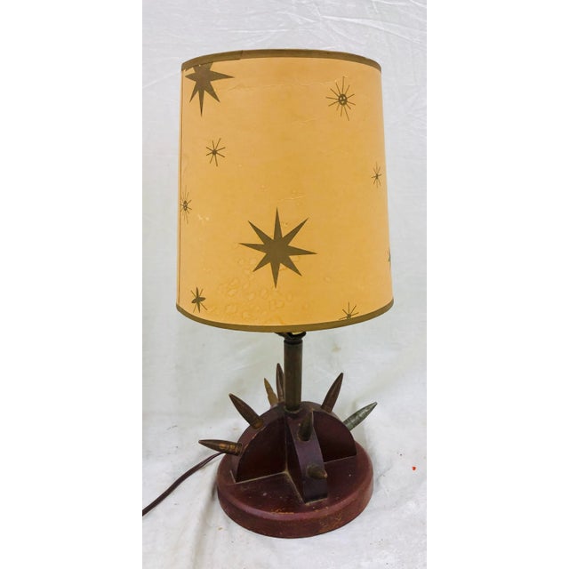 Antique Trench Art Lamp For Sale - Image 10 of 10