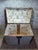 Antique Domed Travel Trunk in Blue Floral Fabric, 1800s For Sale - Image 10 of 11