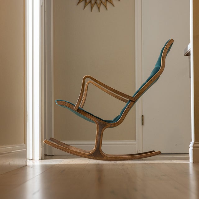 Tendo Mokko Mid-Century Tendo Mokko Heron Rocking Chair by Mitsumasa Sugazawa, Japan For Sale - Image 4 of 18