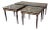 Mid 20th Century Set of Three Italian Modernist Midcentury Bronze-Mounted Coffee Tables For Sale