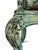 Brass French Provincial Green Bombé Chest – Distressed Patina – Brass Hardware For Sale - Image 8 of 8