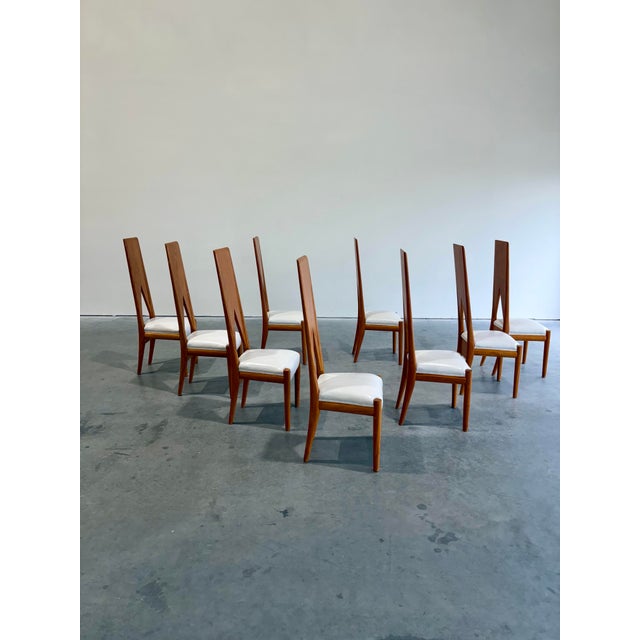 Unique Postmodern Sculptural Dining Chairs, Set of 9 For Sale - Image 4 of 12