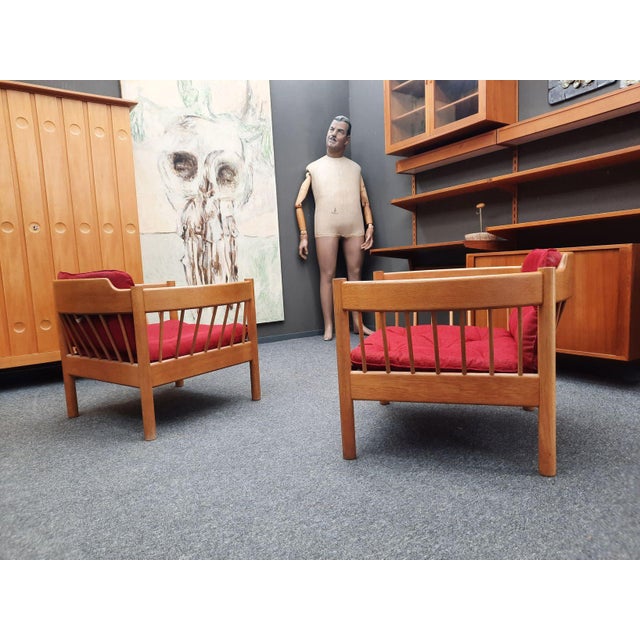 1960s Mid-Century Danish Armchairs by Jørgen Bækmark, 1960s, Set of 2 For Sale - Image 5 of 16