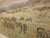 Late 20th Century Huge (9 Feet by 3 Feet) African Savannah Painting Featuring Zebra, Cheetah Lion. Wildebeest For Sale - Image 4 of 5